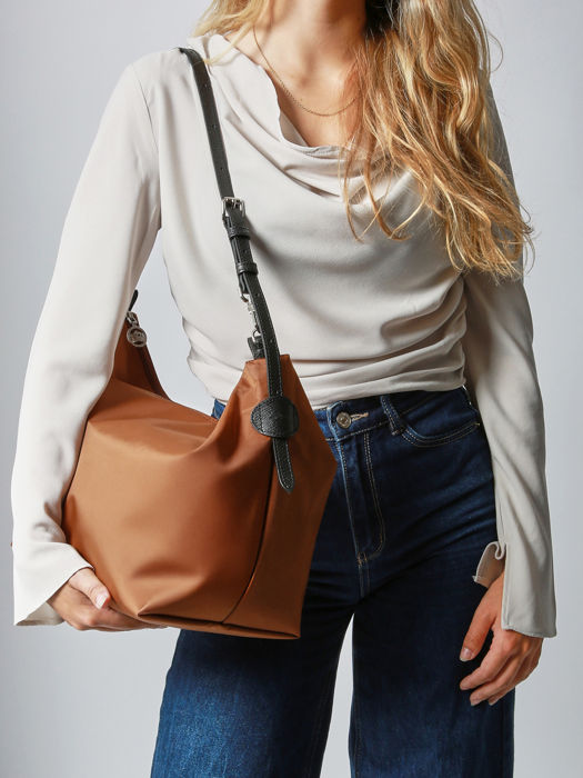 Longchamp Besace longchamp toile Besaces Marron