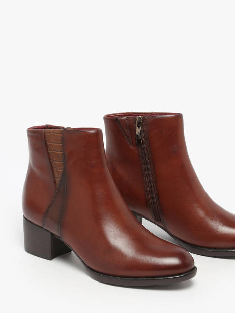 Bottines à Talon En Cuir Tamaris Marron women 45 vue secondaire 2