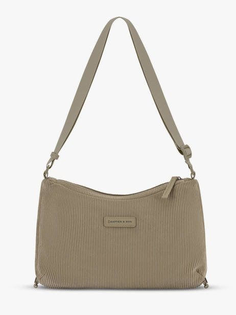 Skara Small Cord - Sac Bandoulière  Kapten and son Vert cord SC