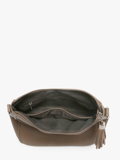 Sac Bandoulière Grained Flora & co Marron grained F8575 vue secondaire 2
