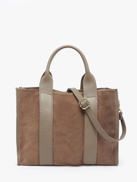 Sac Porté Main Velvet Caviar Milano Marron velvet caviar VC25063 vue secondaire 4