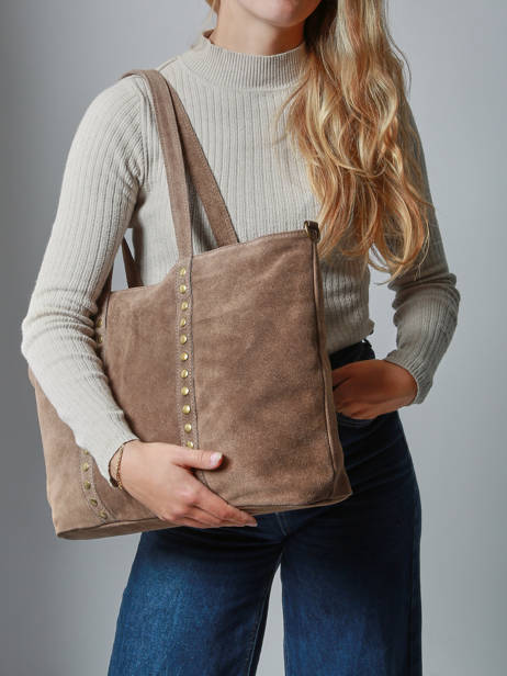 Sac Porté épaule Velvet Milano Marron velvet VE24113 vue secondaire 1