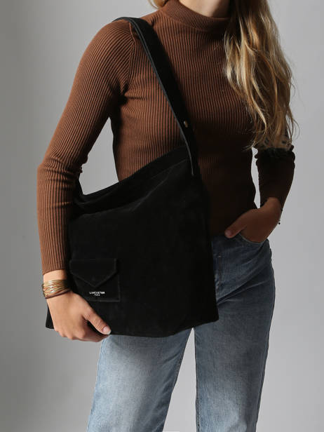 Sac Porté épaule Suèdine Kba Lancaster Noir suedine kba 62 vue secondaire 1