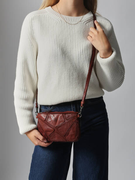 Sac Porté épaule Heritage Cuir Biba Marron heritage DON1L vue secondaire 1