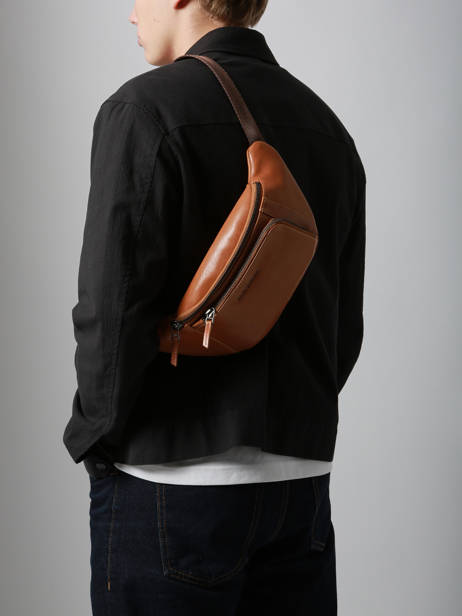 Sac Banane New Men Cuir Maverick Marron new men MAVNM816 vue secondaire 1