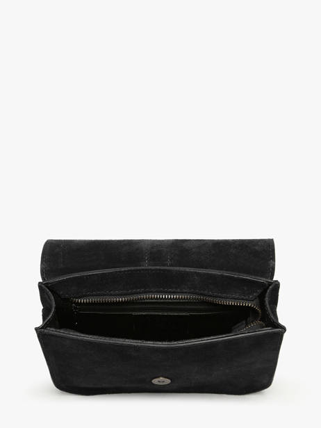 Sac Bandoulière Velvet Cuir Milano Noir velvet VE25063 vue secondaire 2