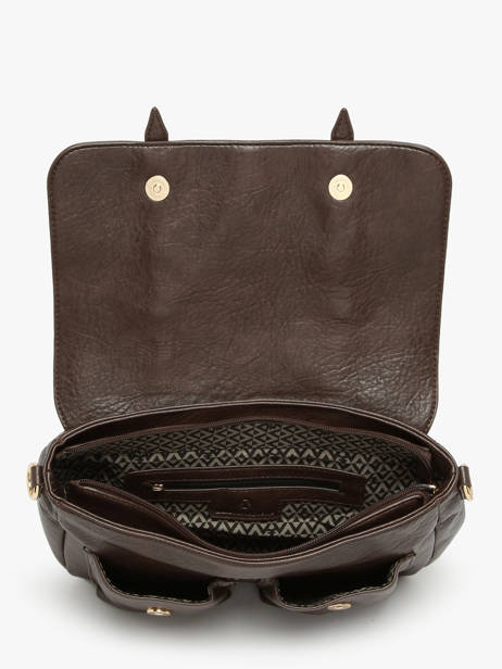 Sac Bandoulière Bride Lulu castagnette Marron bride ZAYANN vue secondaire 3