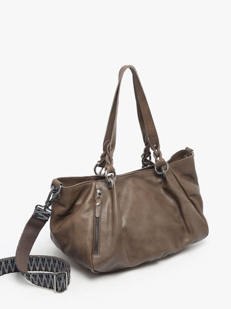 Sac Porté épaule Vintage Cuir Mila louise Marron vintage 3826C vue secondaire 2