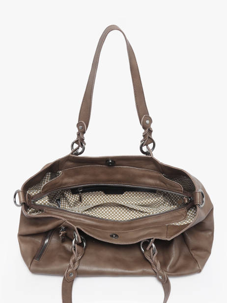 Sac Porté épaule Vintage Cuir Mila louise Marron vintage 3826C vue secondaire 3