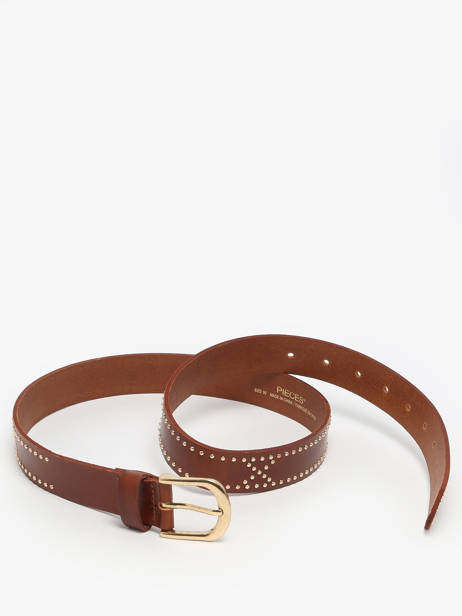 Ceinture Pieces Marron june 17160105 vue secondaire 3