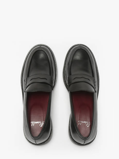 Mocassins En Cuir Aliwell Noir women A3226 vue secondaire 3