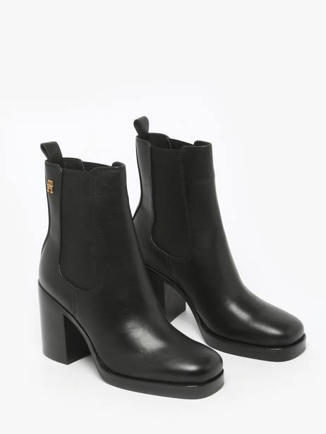 Bottines à Talon En Cuir Tommy hilfiger Noir women 8844BDS vue secondaire 1