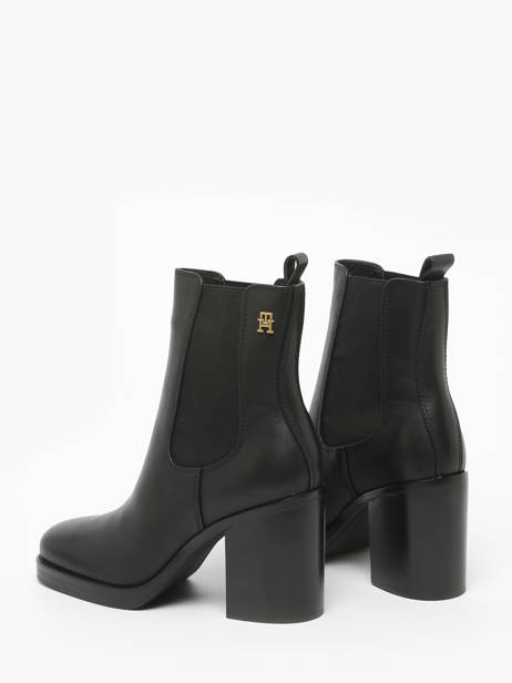 Bottines à Talon En Cuir Tommy hilfiger Noir women 8844BDS vue secondaire 2