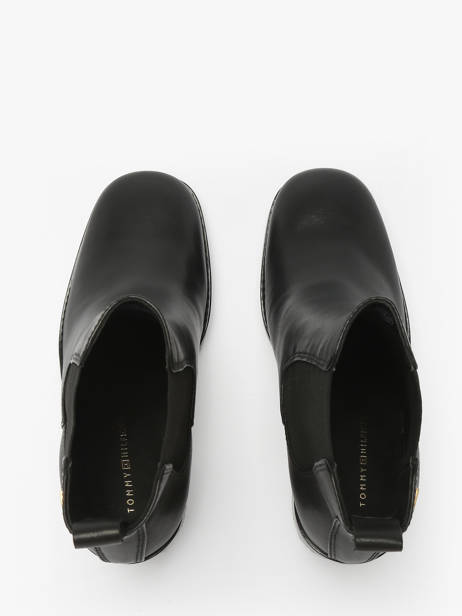 Bottines à Talon En Cuir Tommy hilfiger Noir women 8844BDS vue secondaire 3