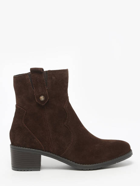 Bottines à Talon En Cuir Tt. bagatt Marron women 14006100