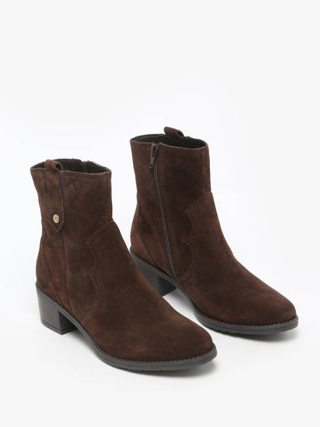 Bottines à Talon En Cuir Tt. bagatt Marron women 14006100 vue secondaire 1