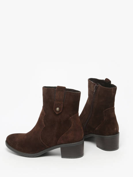 Bottines à Talon En Cuir Tt. bagatt Marron women 14006100 vue secondaire 2