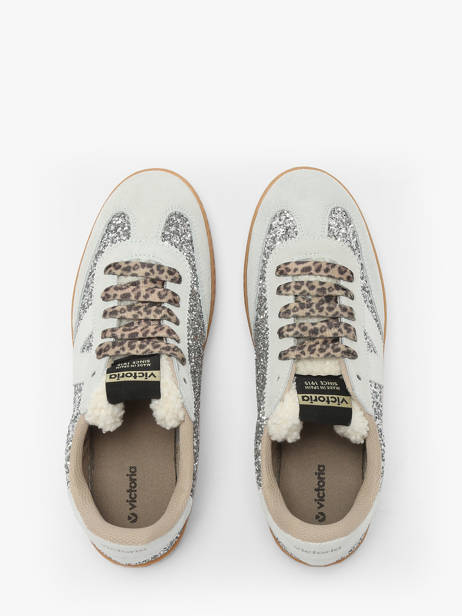 Sneakers Berlin En Cuir Victoria Argent women 1126223 vue secondaire 3