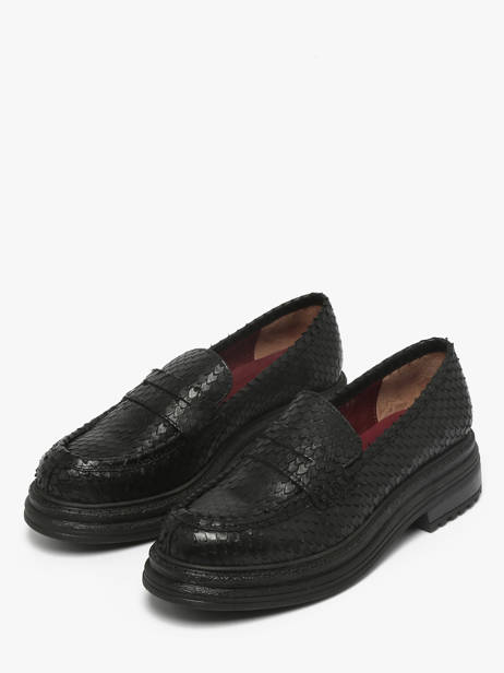 Mocassins En Cuir Aliwell Noir women A0234 vue secondaire 1