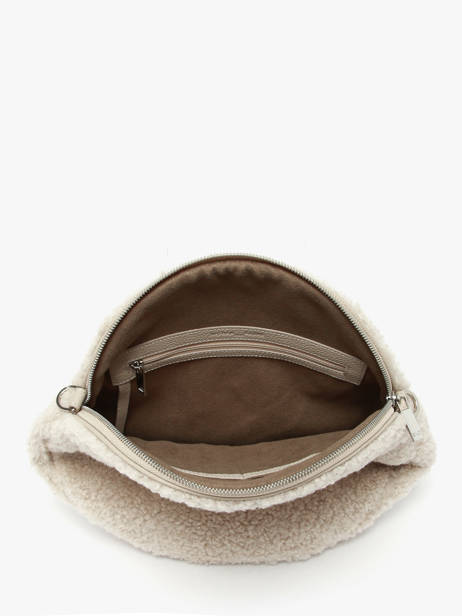 Sac Porté épaule Anna Winter Mouton Et Cuir Nathan baume Beige nathan S vue secondaire 2