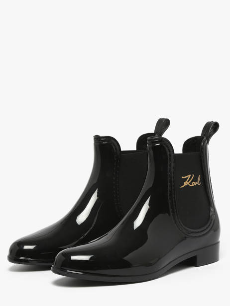 Bottines De Pluie Kalosh Ii Karl lagerfeld Noir women KL94775 vue secondaire 1