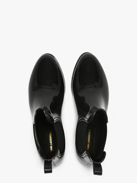 Bottines De Pluie Kalosh Ii Karl lagerfeld Noir women KL94775 vue secondaire 3