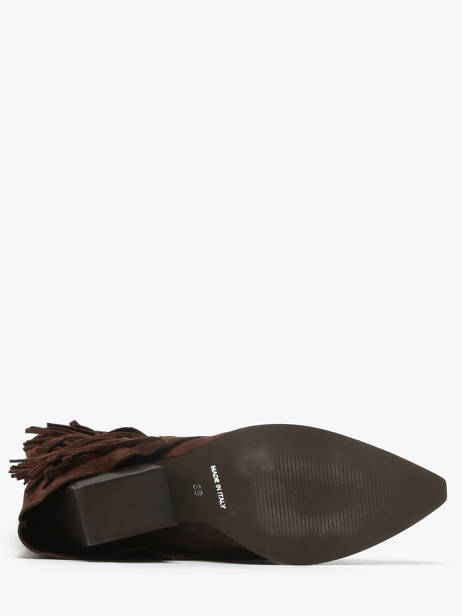 Bottes à Talon En Cuir The icona Marron women TX565 vue secondaire 4