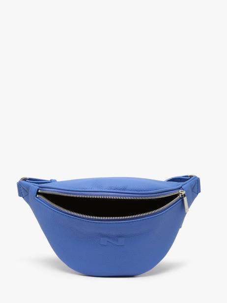 Sac Banane Small Derby Cuir Nathan baume Bleu n city 25 vue secondaire 3