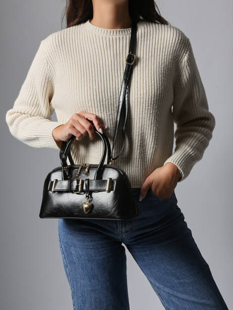 Sac Bandoulière London Verni Miniprix Noir london KJ62072 vue secondaire 1