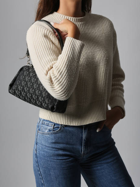 Sac Porté épaule Monogram Polyester Recyclé Calvin klein jeans Noir monogram 4K3142G vue secondaire 1
