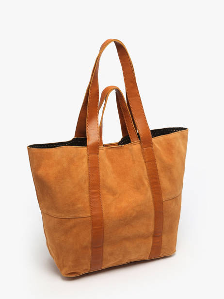 Sac Porté épaule Jasmin Cuir Pieces Marron jasmin 17160092 vue secondaire 2