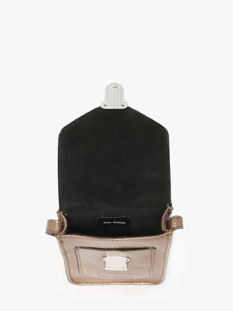 Le Porte-téléphone Cuir Paul marius Or vintage TELEPHON vue secondaire 3