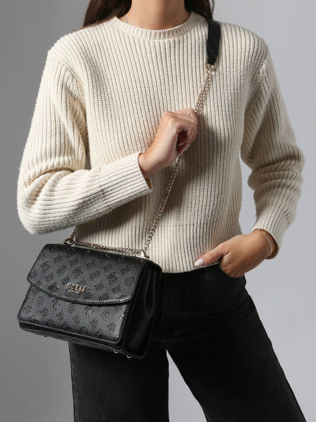 Sac Bandoulière Phoebe Guess Noir phoebe PD966521 vue secondaire 1