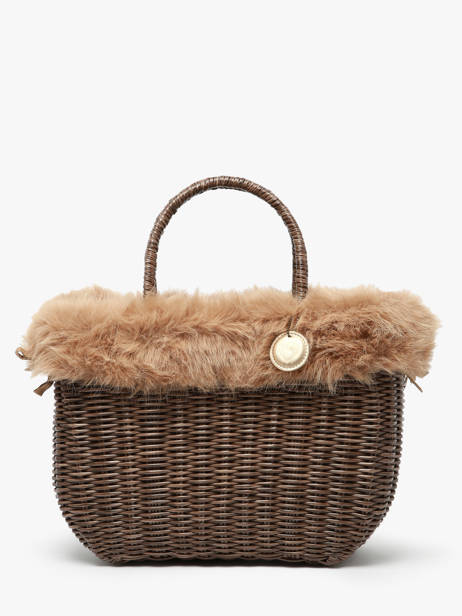 Cabas Doudou Le voyage en panier Marron doudou M