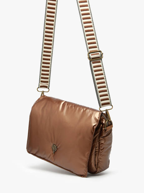 Sac Bandoulière Doudoune Le voyage en panier Marron doudoune AHP233 vue secondaire 2