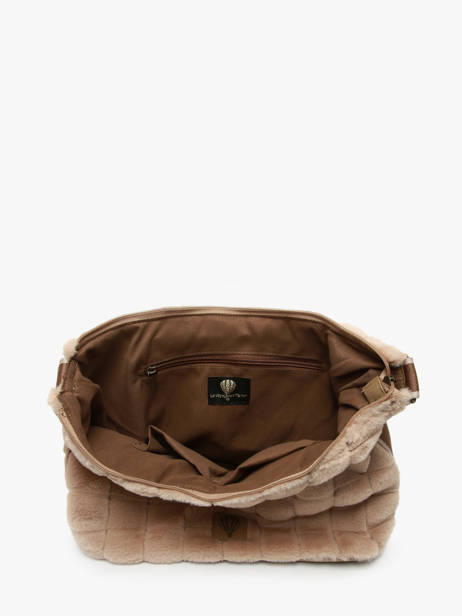 Sac Bandoulière Quadri Polyester Le voyage en panier Marron quadri AHP272 vue secondaire 3