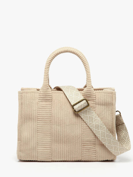 Sac Porté épaule Velours Polyester Le voyage en panier Marron velours AHP242 vue secondaire 4