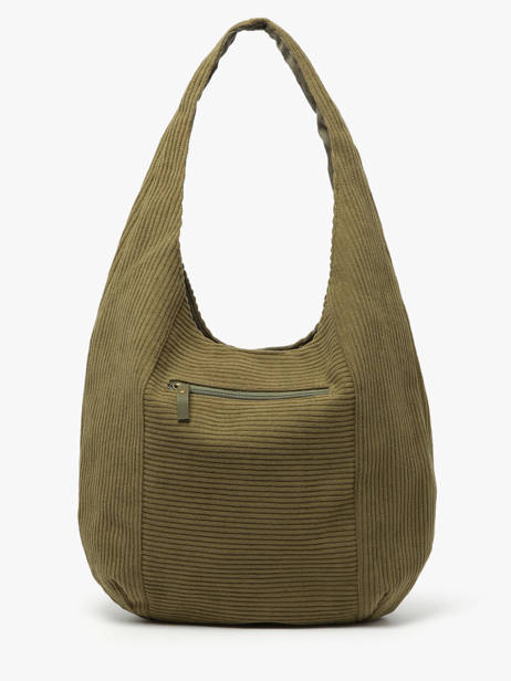 Sac Porté épaule Velours Polyester Le voyage en panier Vert velours AHP243 vue secondaire 4
