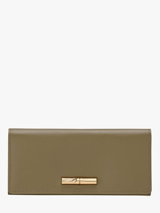 Longchamp Le roseau sleek Portefeuilles Vert