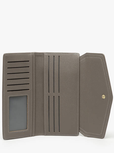 Portefeuille David jones Marron saffiano P164 vue secondaire 1