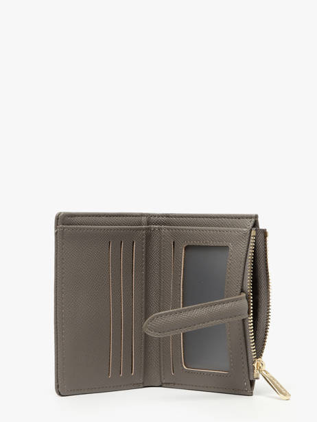 Porte-monnaie Porte-cartes David jones Marron saffiano P163 vue secondaire 1