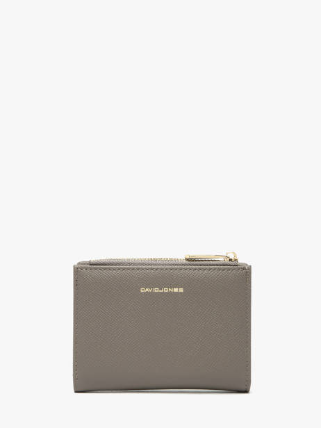 Porte-monnaie Porte-cartes David jones Marron saffiano P163 vue secondaire 2