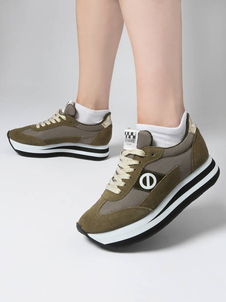 Sneakers Plateforme Flex M Jogger En Cuir No name Vert women IMKNITAY vue secondaire 1