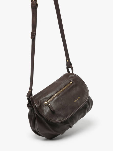 Sac Bandoulière Jen Cuir Nat et nin Marron vintage JEN vue secondaire 2