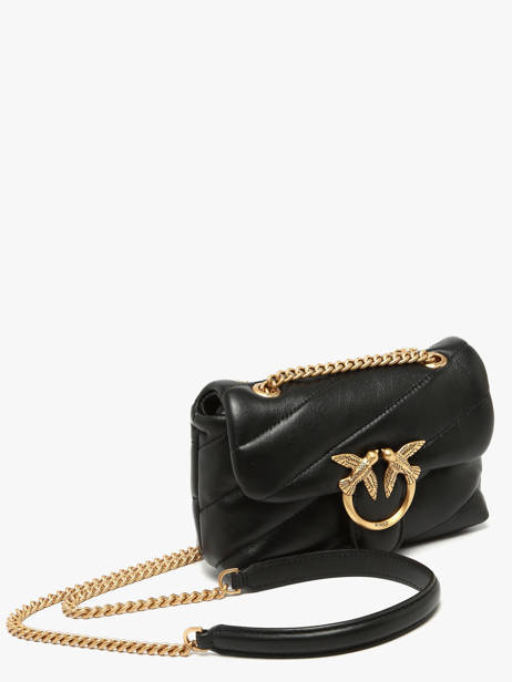 Sac Bandoulière Love Baby Puff Cuir Pinko Noir love bag puff A0F2 vue secondaire 2