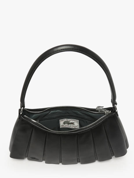 Sac Porté épaule Lenglen Cuir Lacoste Noir lenglen NU5176DP vue secondaire 3