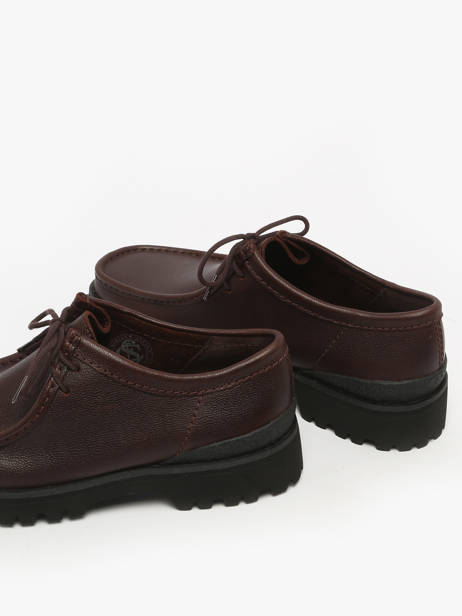 Chaussures Derbies En Cuir Clarks Marron men 26183314 vue secondaire 2