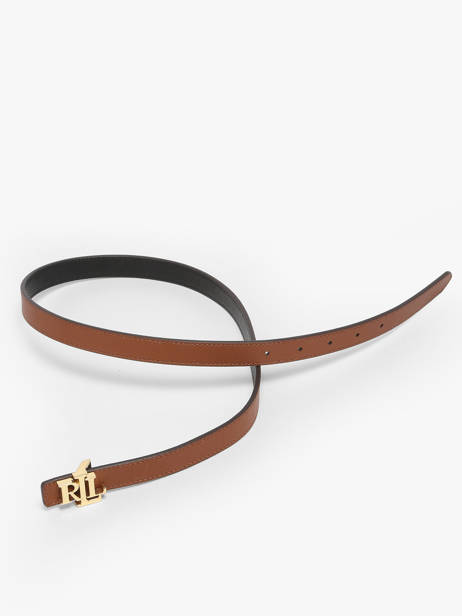 Ceinture Femme Réversible S 20 En Cuir Saffiano Lauren ralph lauren Marron elmswood 12974560 vue secondaire 2