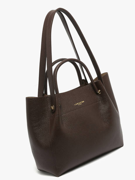 Sac Shopping Foulonne Double Cuir Lancaster Marron foulonne double 20 vue secondaire 2