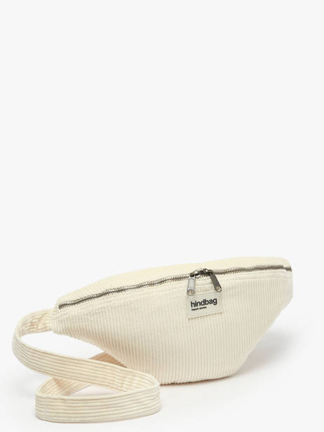 Sac Banane Hindbag Beige velours V vue secondaire 2